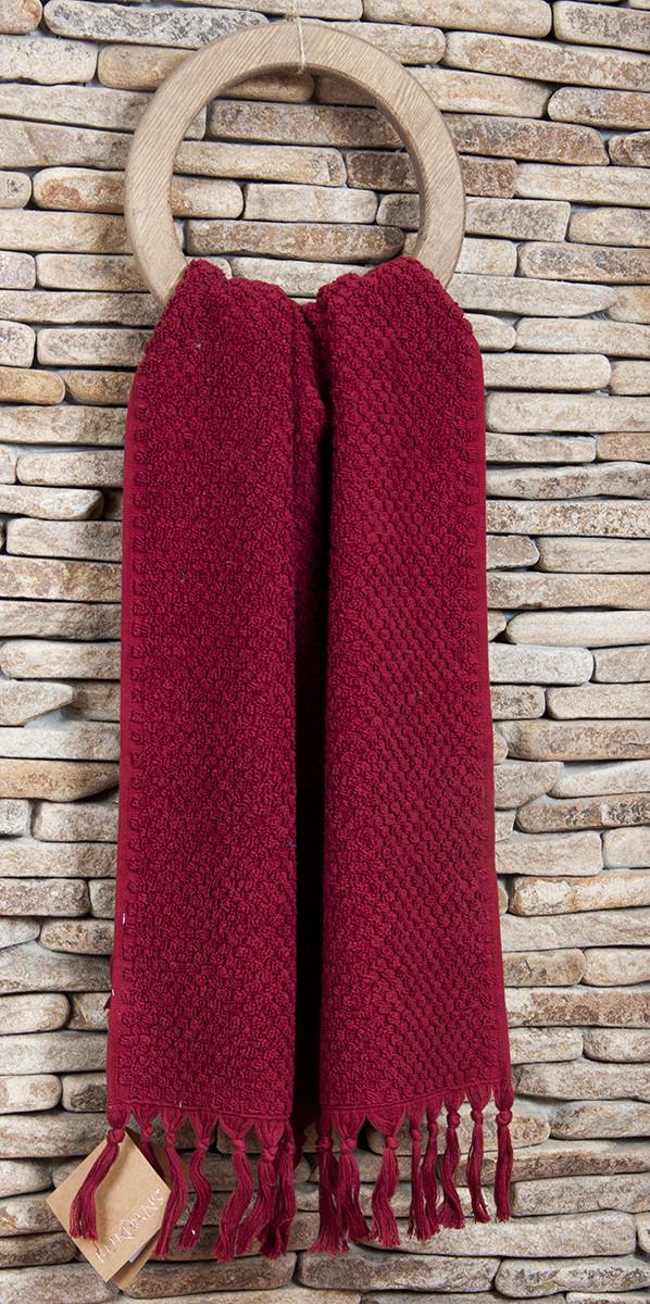 Полотенце махровое Buldans Cakil Burgundy 50х90 (2000008487863)