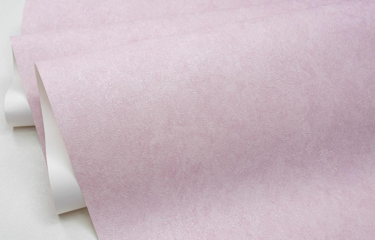 Обои флизелиновые SINTRA Fiore Sphere UNI 512340 фон винил горячего тиснения 1,06х10,05 м Розовый