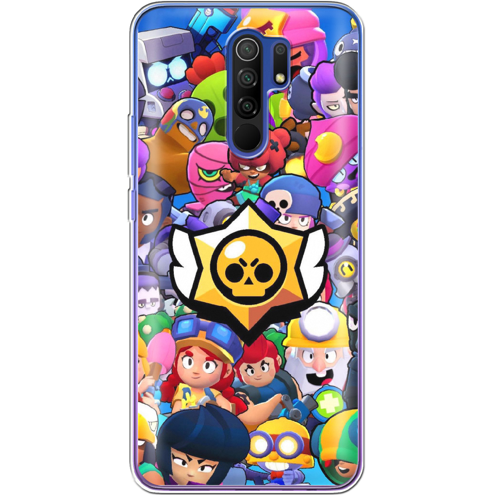 Чохол Boxface Xiaomi Redmi 9 Brawl Stars Прозорий силікон (40233-up2389-40233)