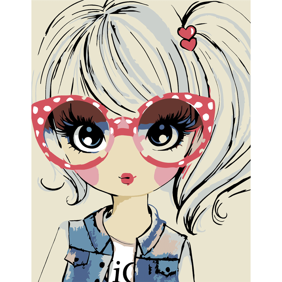 Картина по номерам Rosa Start Cute GIRL 35x45 см (Az1-4823098514220)