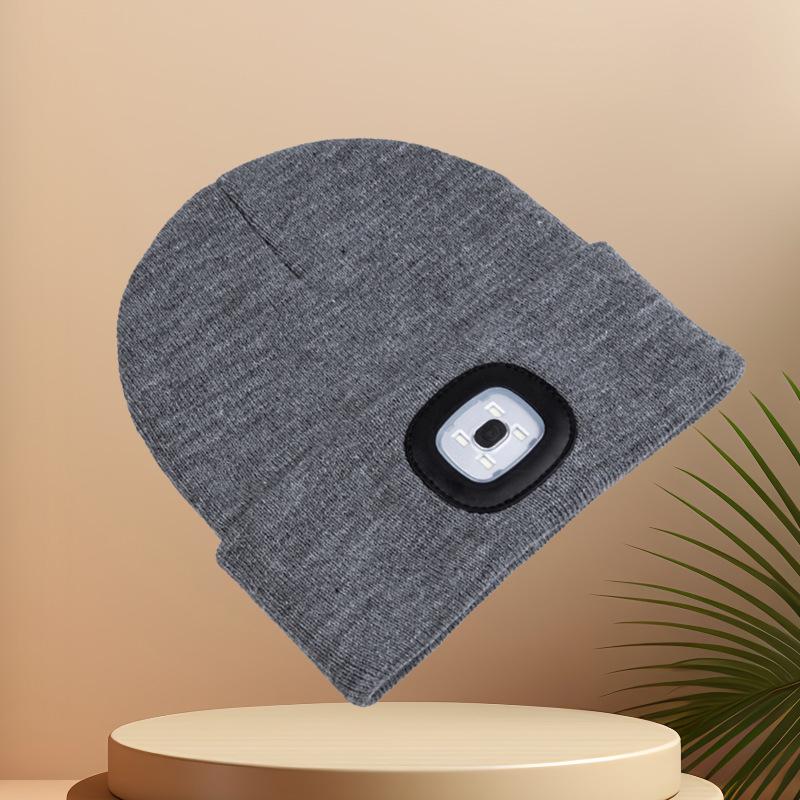 Шапка LumyStow з вбудованим ліхтариком Сірий (2671) - фото 6