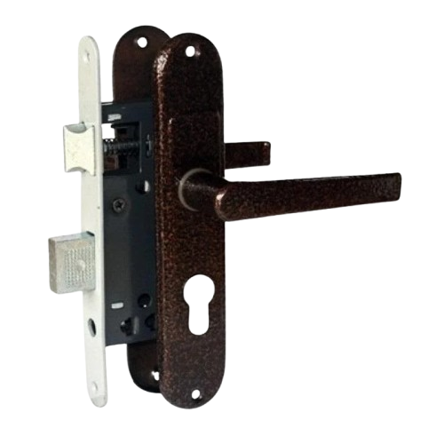 Замок врізний Тандем ЗВ-5 б/ц пряма ручка Мідний (1705117762)