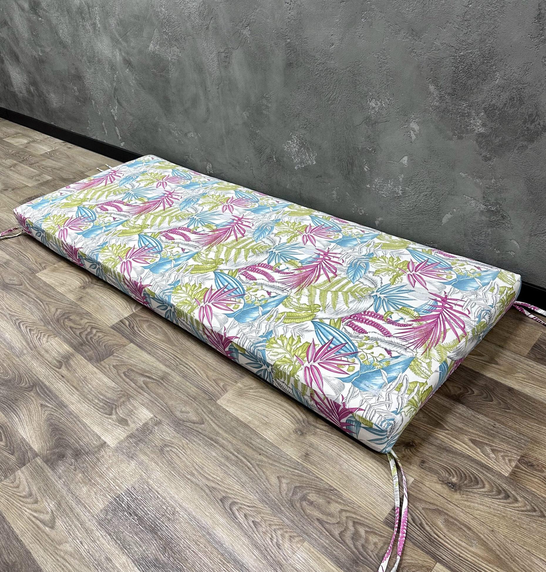 Матрас Comfort Home Fern на подоконник/каркасы/поддоны/садовая мебель 160х40х8 см