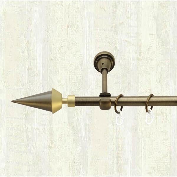 Карниз для штор Orvit Список однорядный 16 мм открытый 200 см Антик (000-6452)