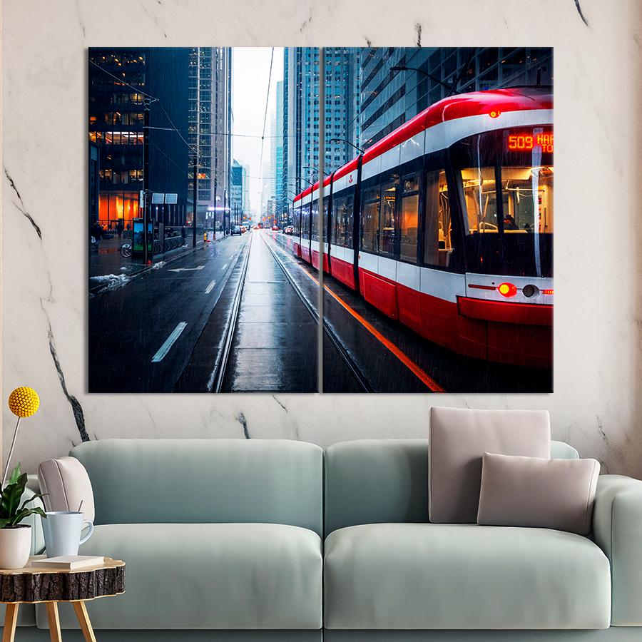 Настенний декор Вид на улицу Торонто 71x51 см (A829-2)