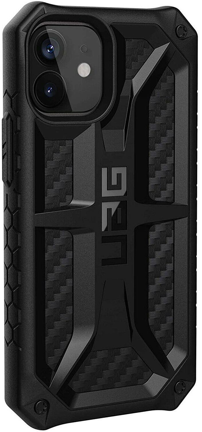 Чохол мілітарі протиударний оригінальний UAG Monarch 112341114040 для Iphone 12 Mini 5.4" Black Carbon - фото 7