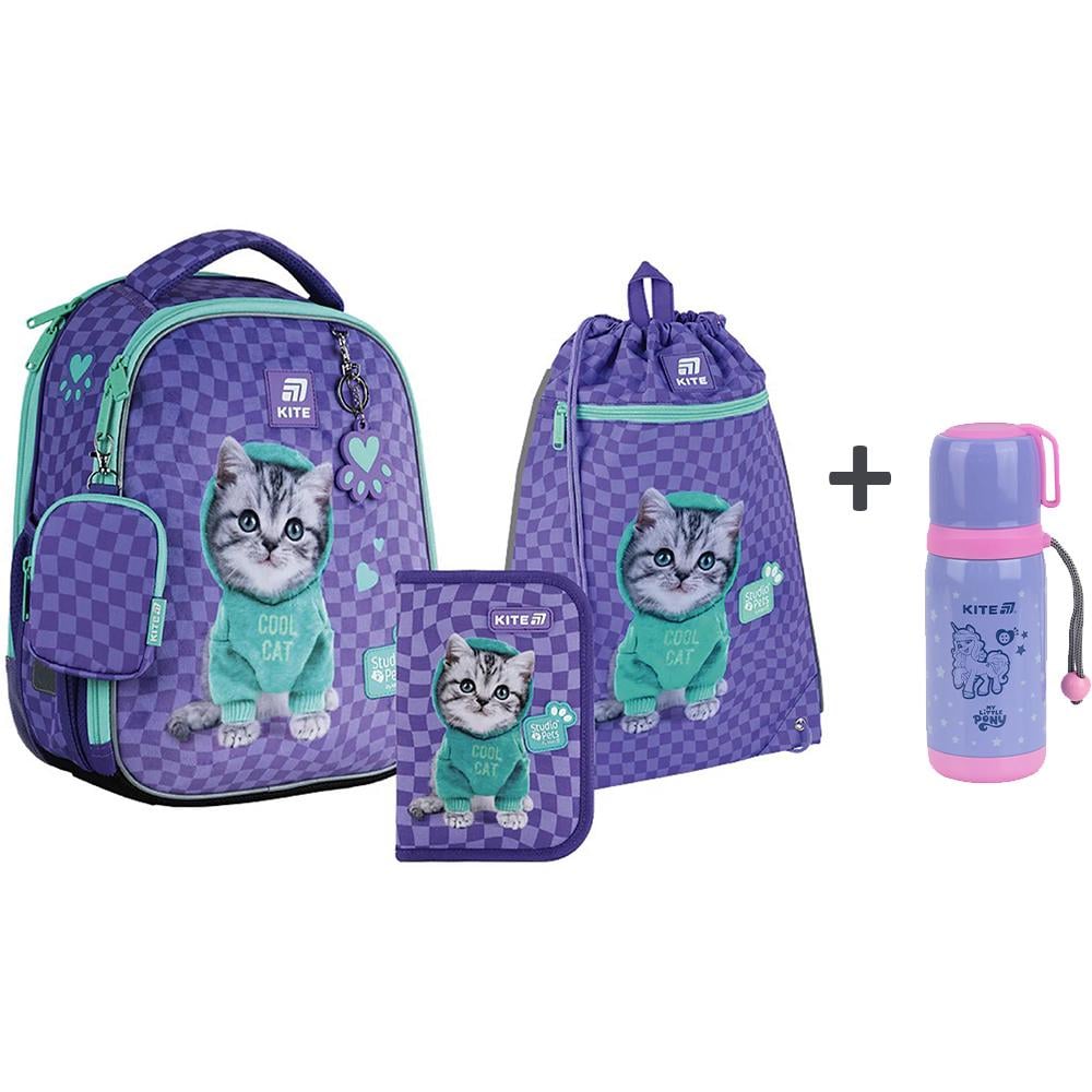 Шкільний набір KITE Studio Pets рюкзак/пенал/сумка для взуття (SET_SP25-555S-2) - фото 2 Шкільний набір KITE Studio Pets рюкзак/пенал/сумка для взуття (SET_SP25-555S-2) - фото 2