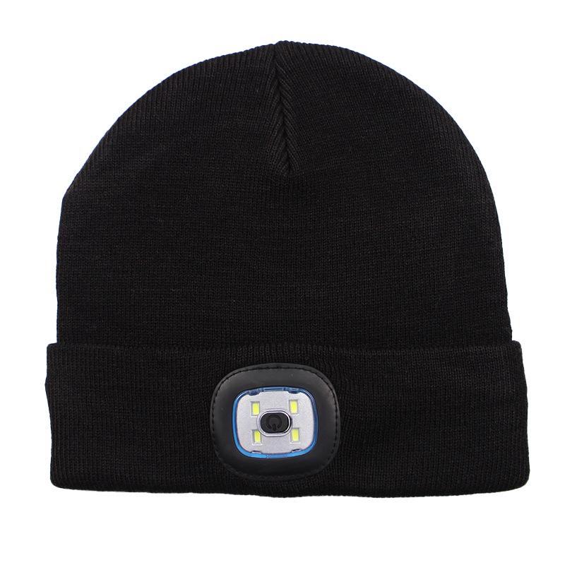 Шапка LumyStow з вбудованим ліхтариком Чорний (2669) - фото 1