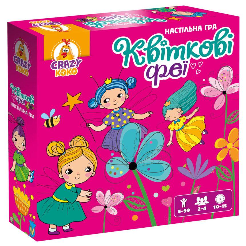 Настільна гра розважальна Квіткові феї дитяча 4 феї/32 квітки Multicolor (163918)