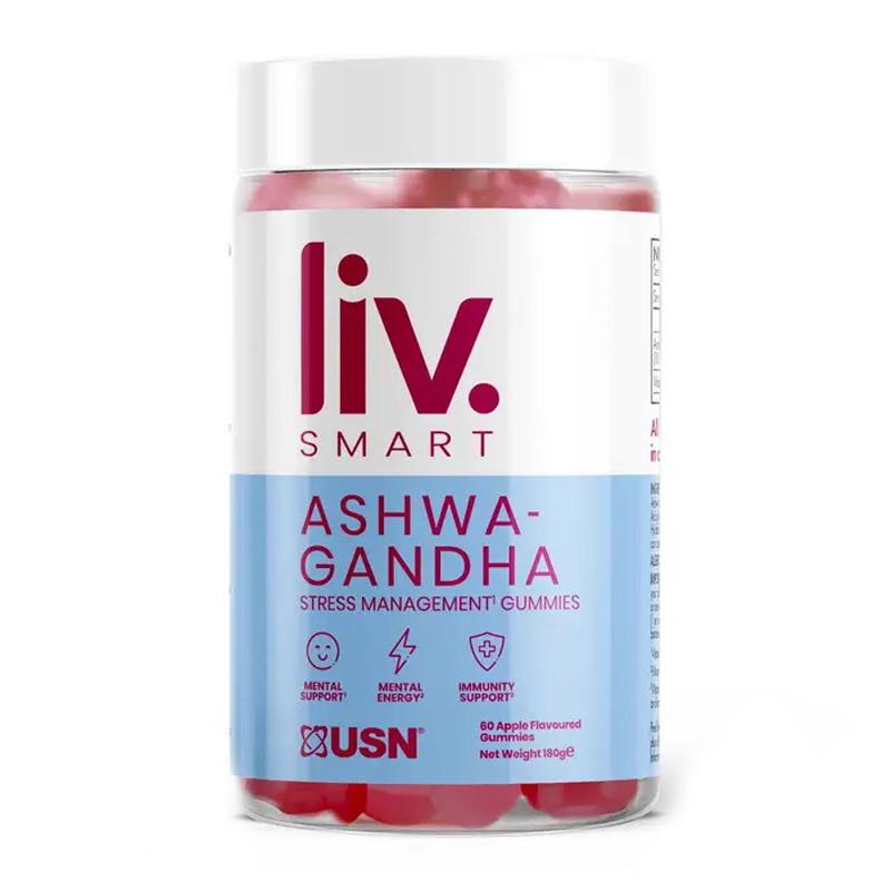 Екстракт ашваганди USN LivSmart Ashwagandha Gummies 60 желейок (21988-01)