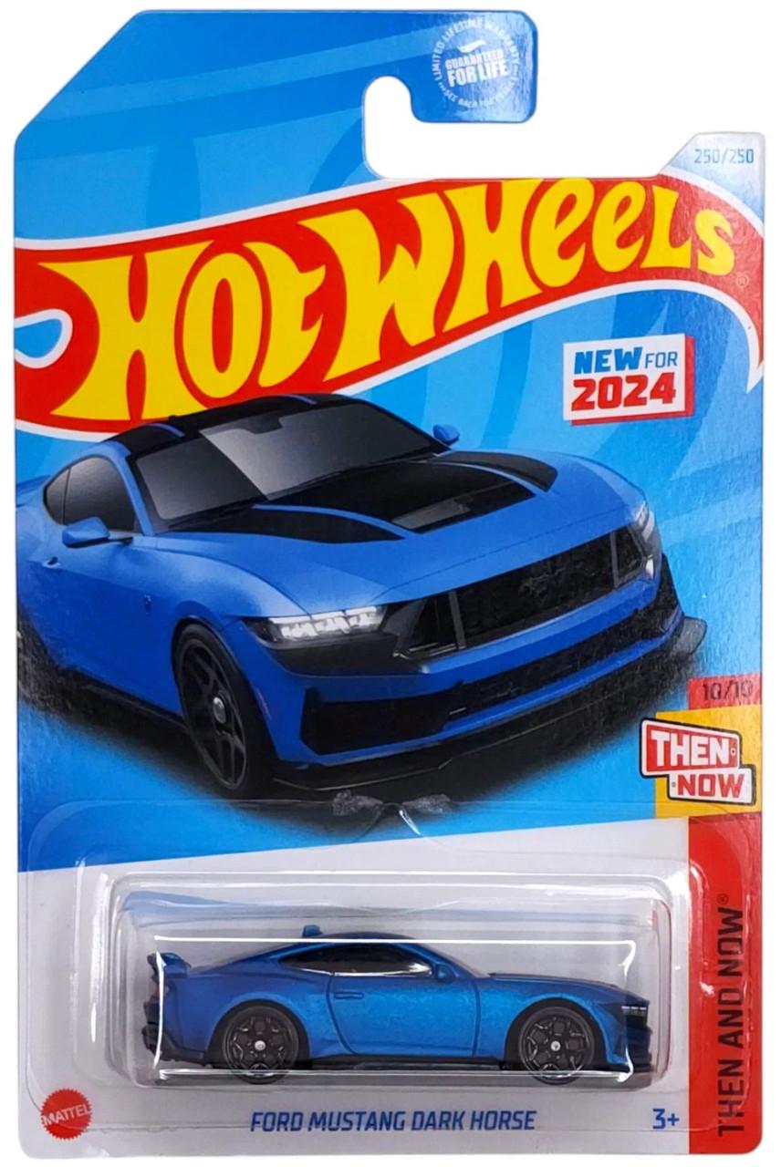 Игрушечная машинка Hot Wheels Ford Mustang Dark Horse 2024 Then and Now №250 (HRY93)