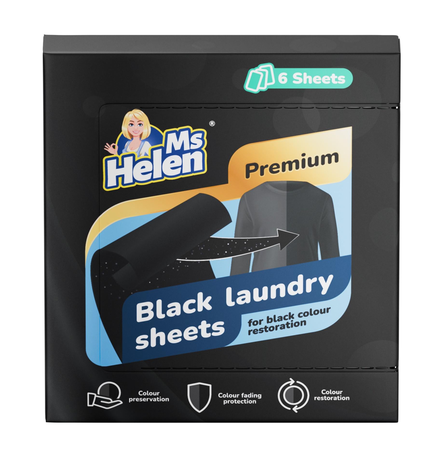 Серветки для оновлення чорного кольору MsHelen 6 шт.