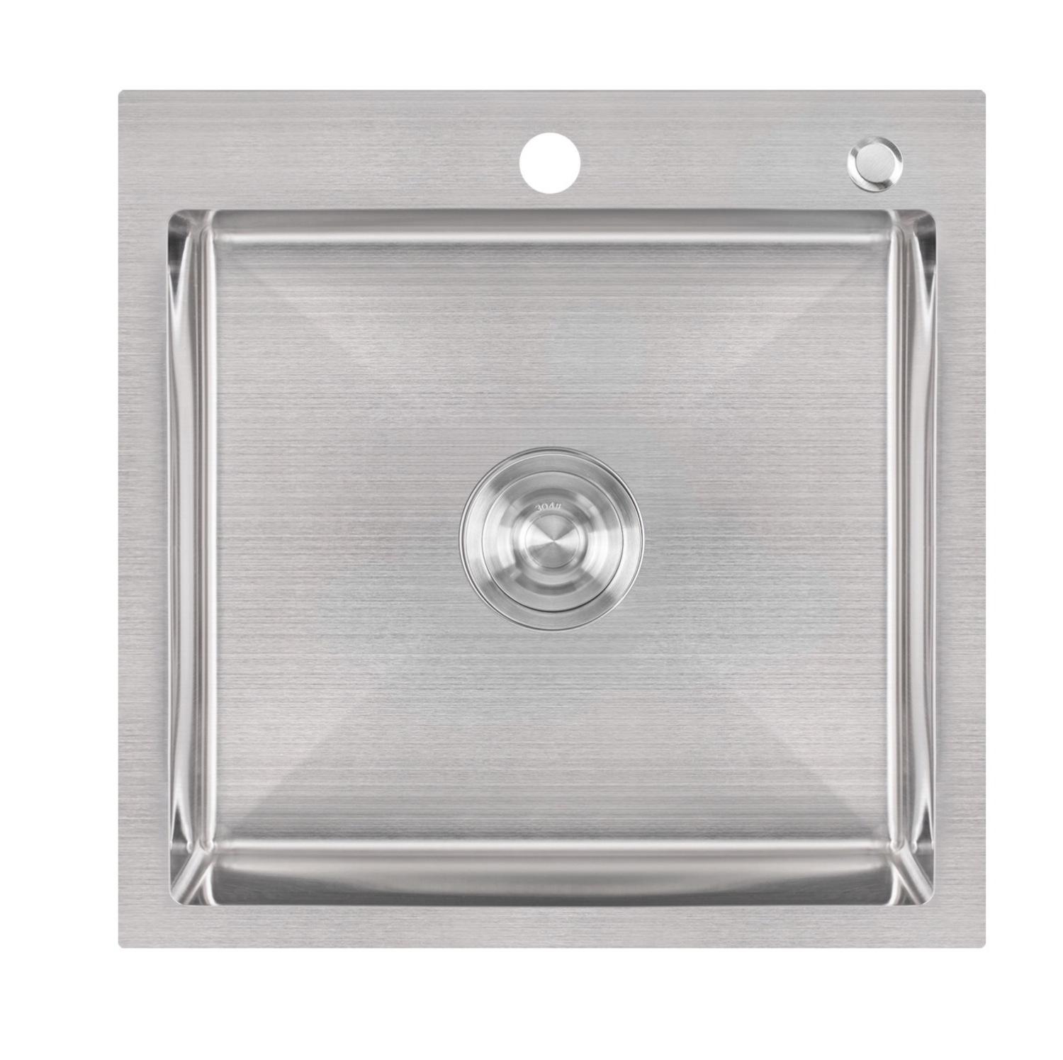 Мийка для кухні Lidz LIDZH5050BRU3010 матова 500x500 мм (75979)