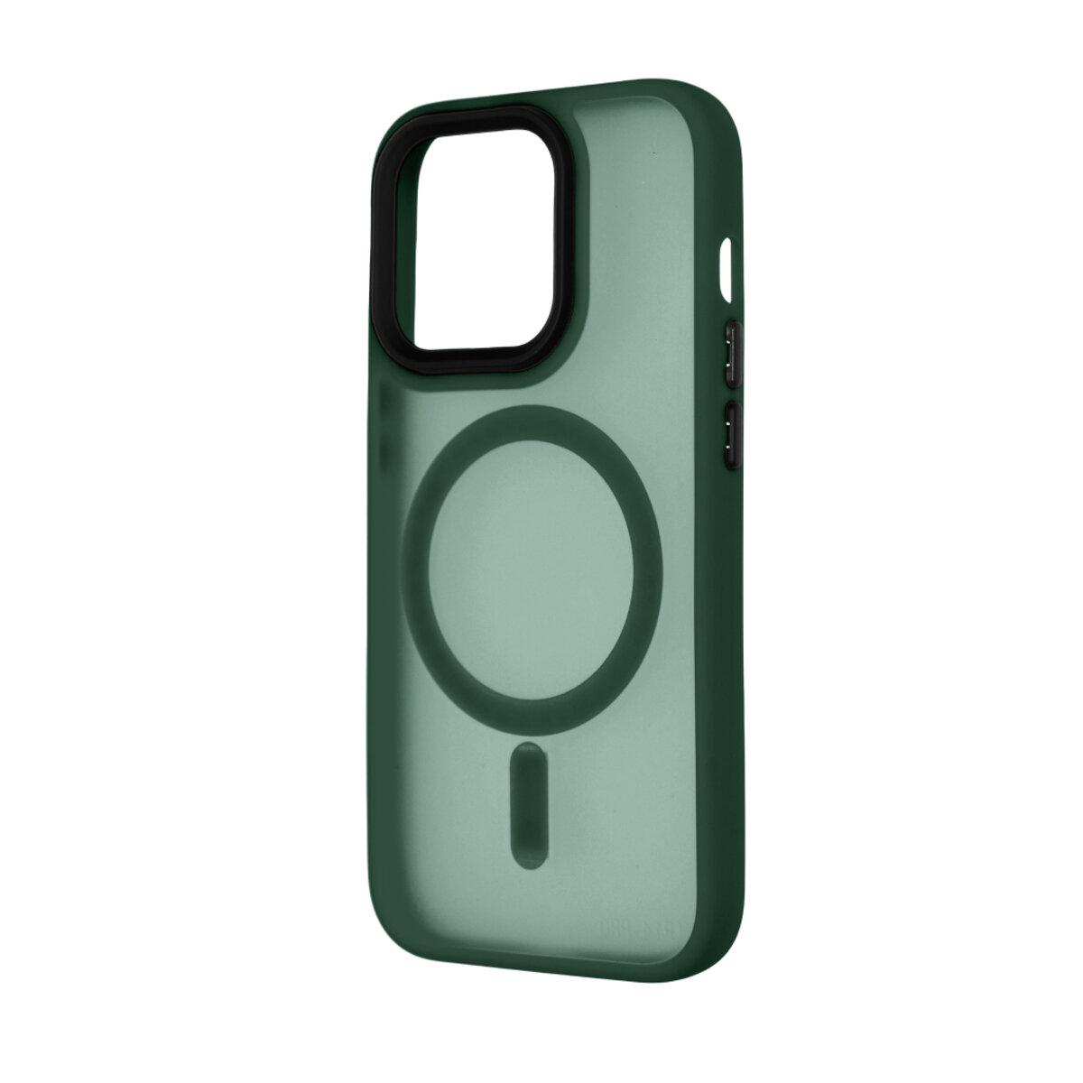 Противоударный чехол для Apple iPhone 15 Pro Cosmic Magnetic Color HQ / Green