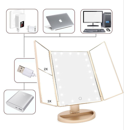 Дзеркало косметичне Magnifying Mirror сенсорне з LED підсвічуванням - фото 3