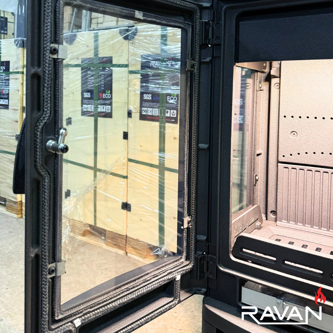 Піч-камін чавунна Ravan Elara на дровах 10 кВт (29190810) - фото 16