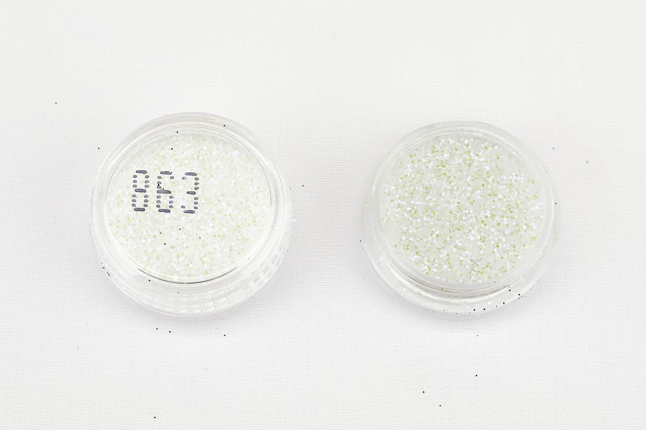 Глитер 863 0,2 мм 1/64 2 мл Радужный лиловый (078631) - фото 2