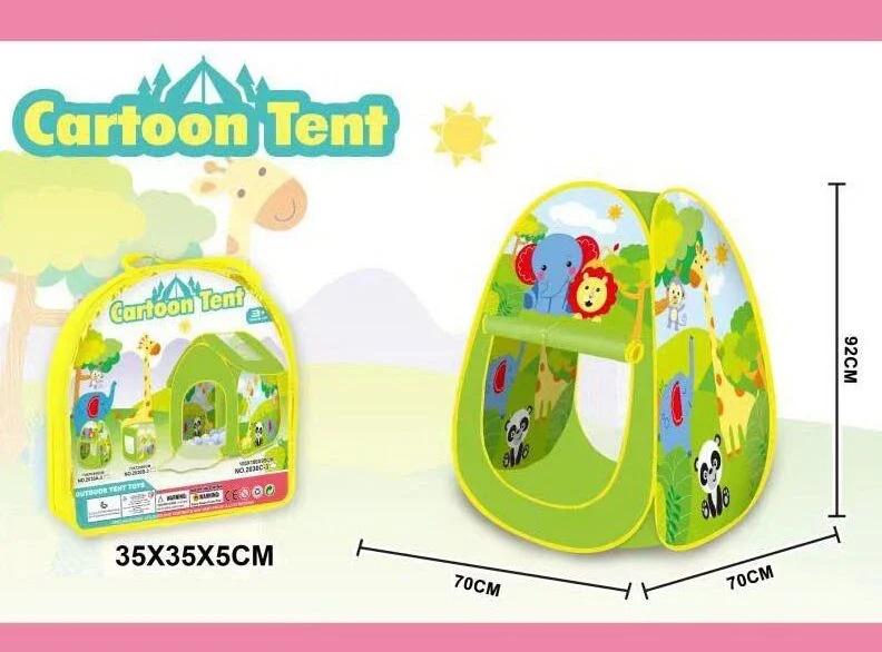 Намет дитячий Cartoon Tent 70х70х92 см Green (124639) - фото 2