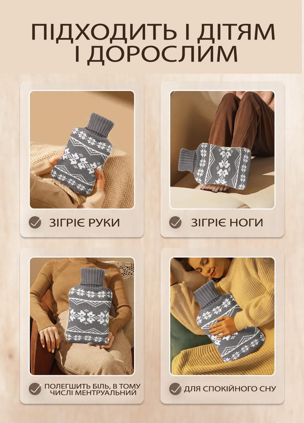 Грелка для тела водяная Laska текстильная 1600 мл 33х20 см Разноцветный (694117) - фото 2 Грелка для тела водяная Laska текстильная 1600 мл 33х20 см Разноцветный (694117) - фото 2