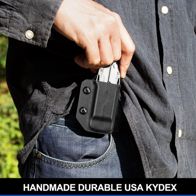 Чехол Kydex для мультитула Leatherman Wave и Wave Plus Черный (5002271) - фото 2