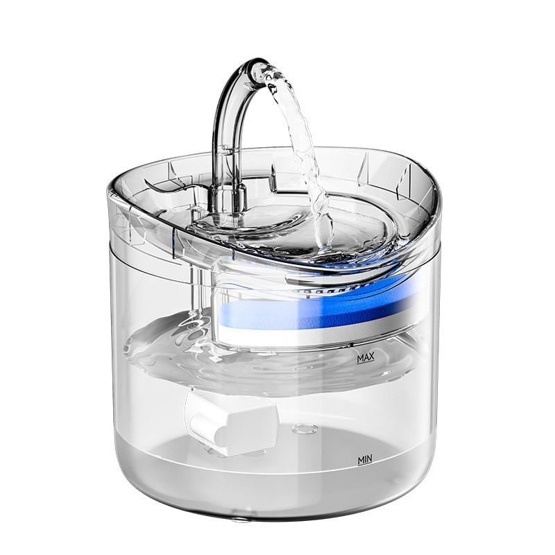 Фонтан-поилка для кошек и собак Pet Fountain WF060 1,8 л с фильтром Прозрачный (3162908157)