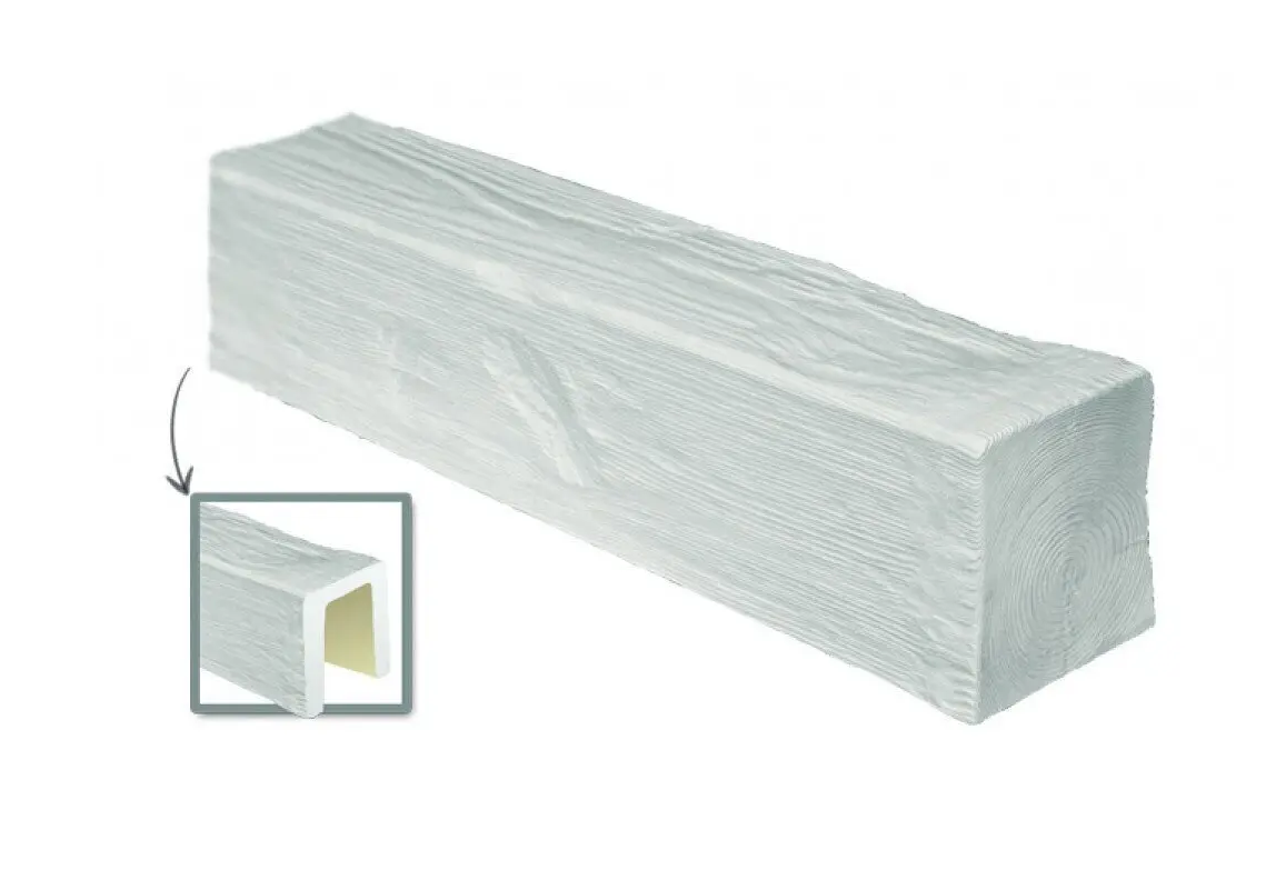 Балка полиуретановая DECOWOOD Модерн ED 106 classic 12х12 см 2 м Белый (2345737276) - фото 2 Балка полиуретановая DECOWOOD Модерн ED 106 classic 12х12 см 2 м Белый (2345737276) - фото 2