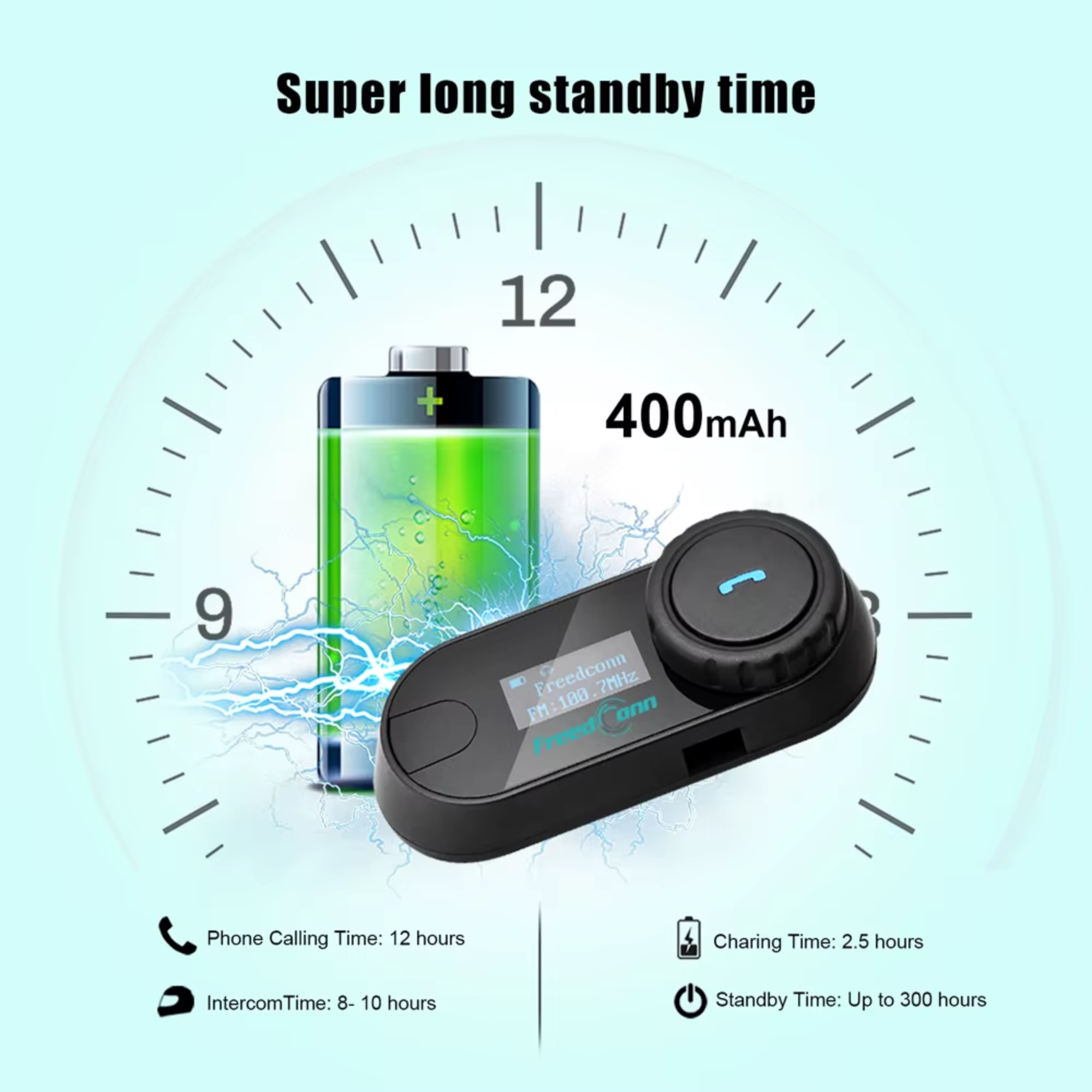 Мотогарнітура для шолома FreedConn T-Com SC Bluetooth дисплей/радіо/інтерком 1000 м (25860430) - фото 3 Мотогарнітура для шолома FreedConn T-Com SC Bluetooth дисплей/радіо/інтерком 1000 м (25860430) - фото 3