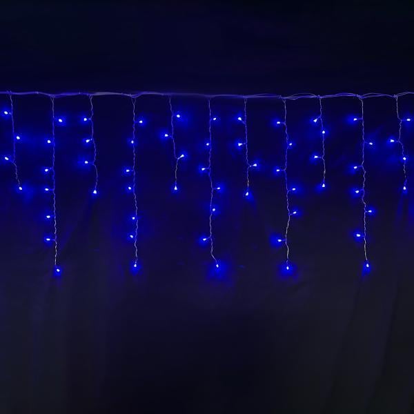 Гірлянда LED бахрома Novogod'ko 84 лампочки 2,1х0,7 м 8 режимів Синій (973772)