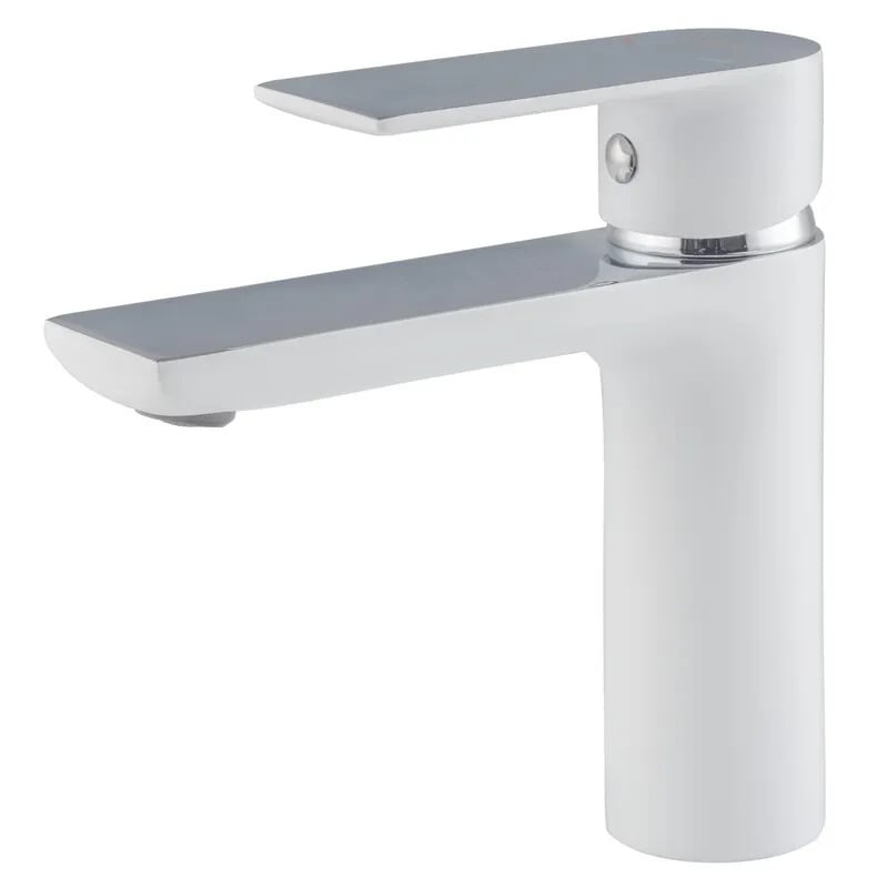 Змішувач для умивальника Haiba Alex 001 White/Chrome (HB9562)