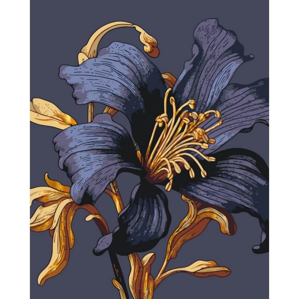 Картина по номерам ART CRAFT Таинственная лилия с металлизированными красками 40x50 см (13151-AC)