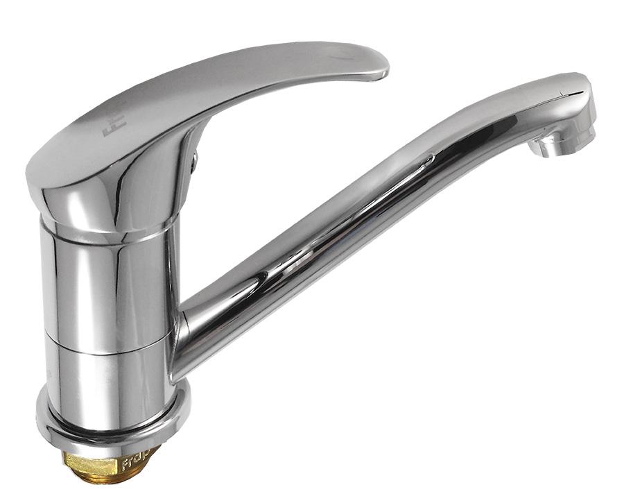 Змішувач для кухні Frap F4536-2 гусак 15 см Хром (34571)