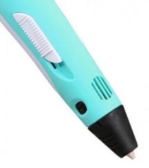 Ручка для рисования 3D Pen 2 и пластик с трафаретами 50 м Голубой - фото 4