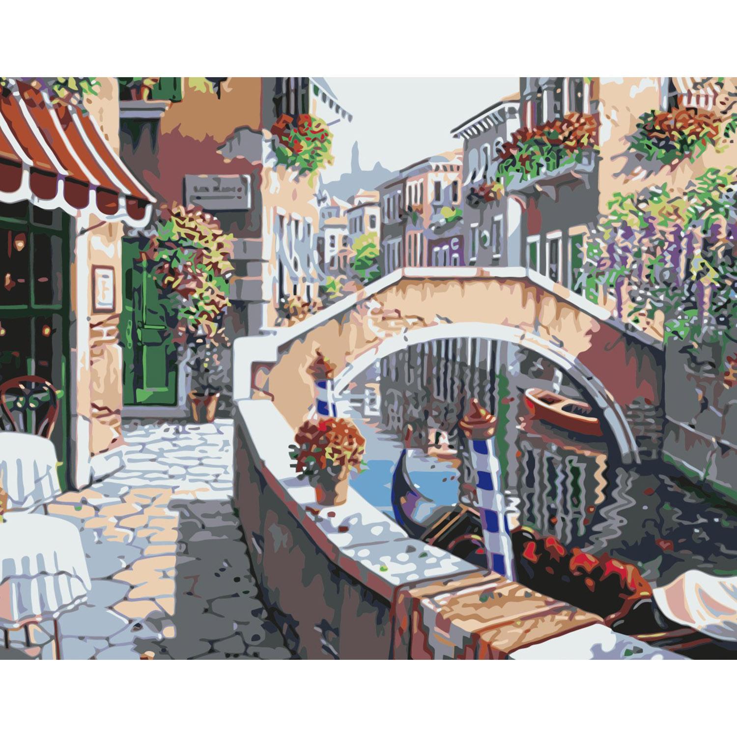 Картина по номерам Strateg Вулицями Венеції 40x50 см (VA-0392)