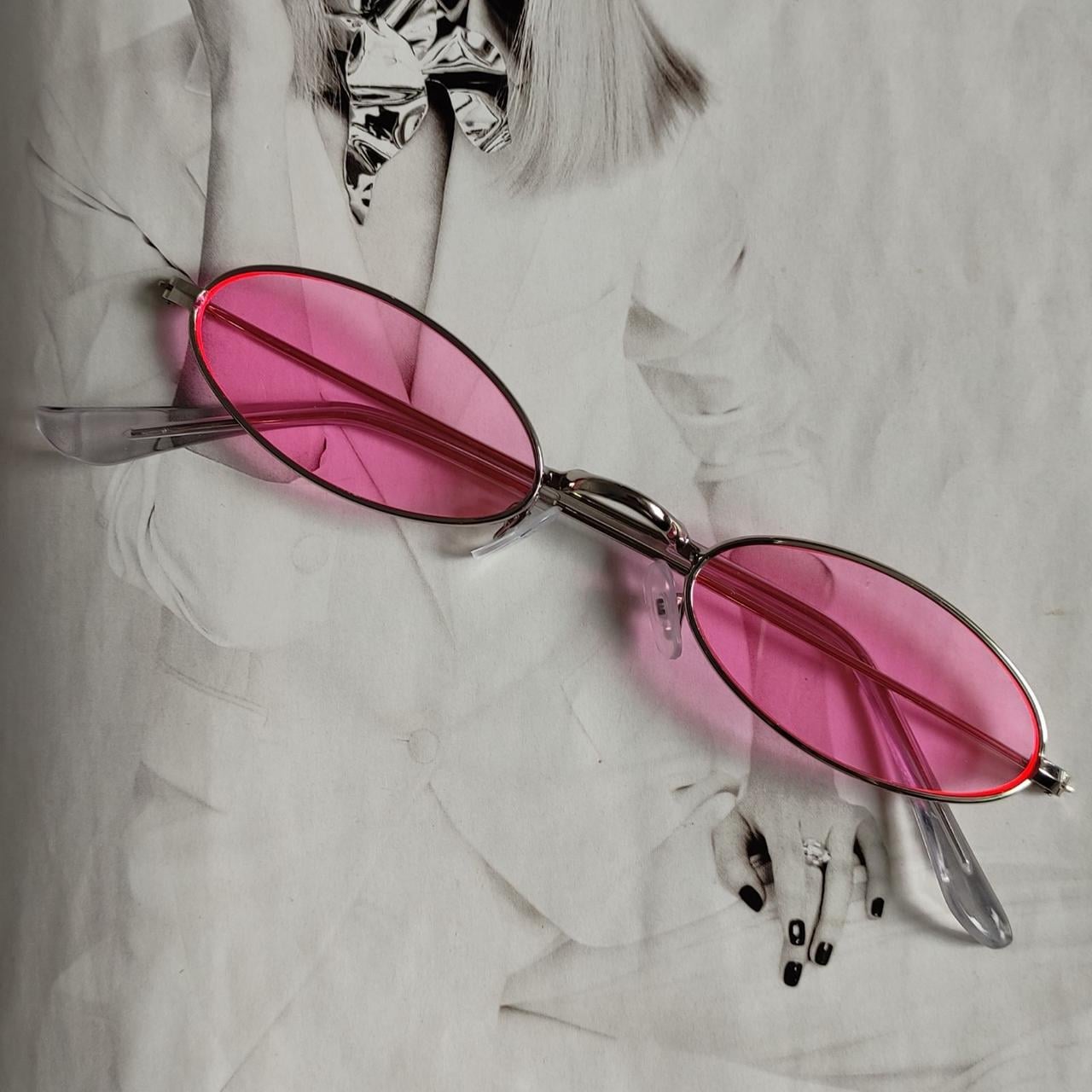 Солнцезащитные очки маленький овал Розовый