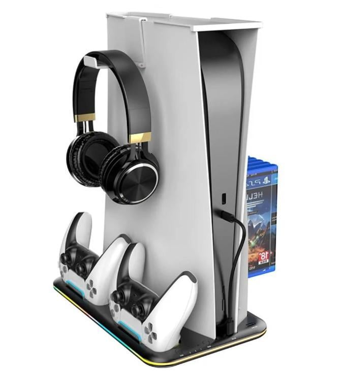 Док-станція з охолодженням і RGB підсвічуванням для PlayStation 5/PS5 Slim Black