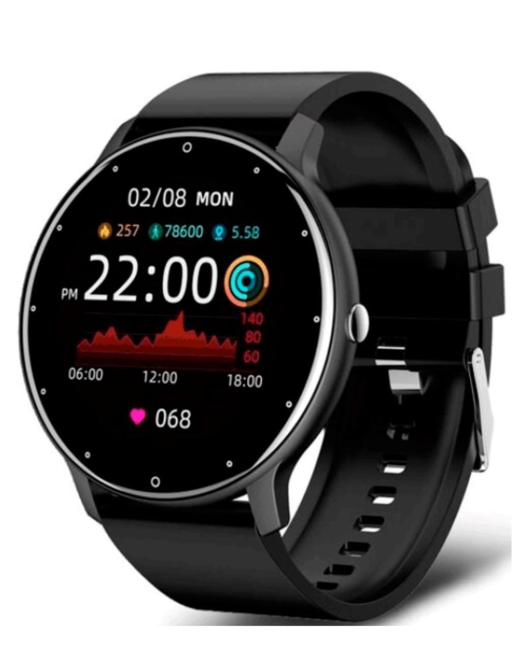 Смарт-годинник Lige Smart Watch для Android/iOS пульсометром/тонометром/крокоміром Чорний Смарт-годинник Lige Smart Watch для Android/iOS пульсометром/тонометром/крокоміром Чорний