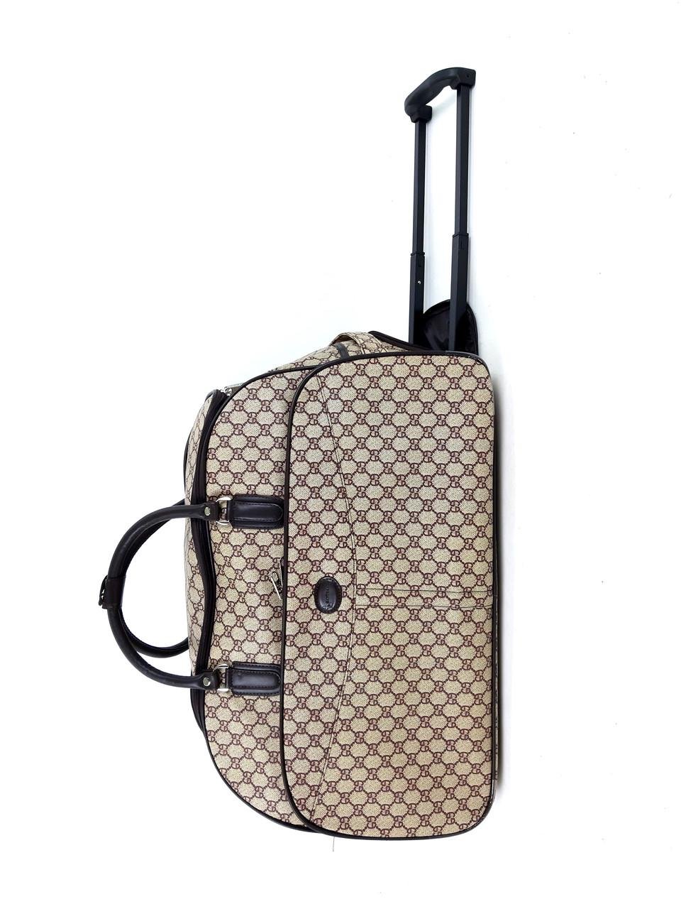 Сумка дорожня Sky Travelх55 л 54x27x35 см Кава з молоком (420-10) - фото 2 Сумка дорожня Sky Travelх55 л 54x27x35 см Кава з молоком (420-10) - фото 2