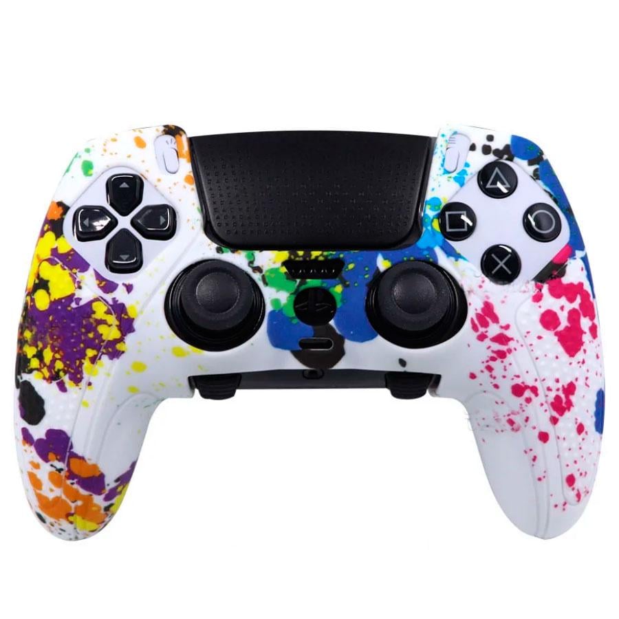 Чохол для геймпада силіконовий PS5 Dualsense Edge Графіті Різнокольоровий (HS-46003316)