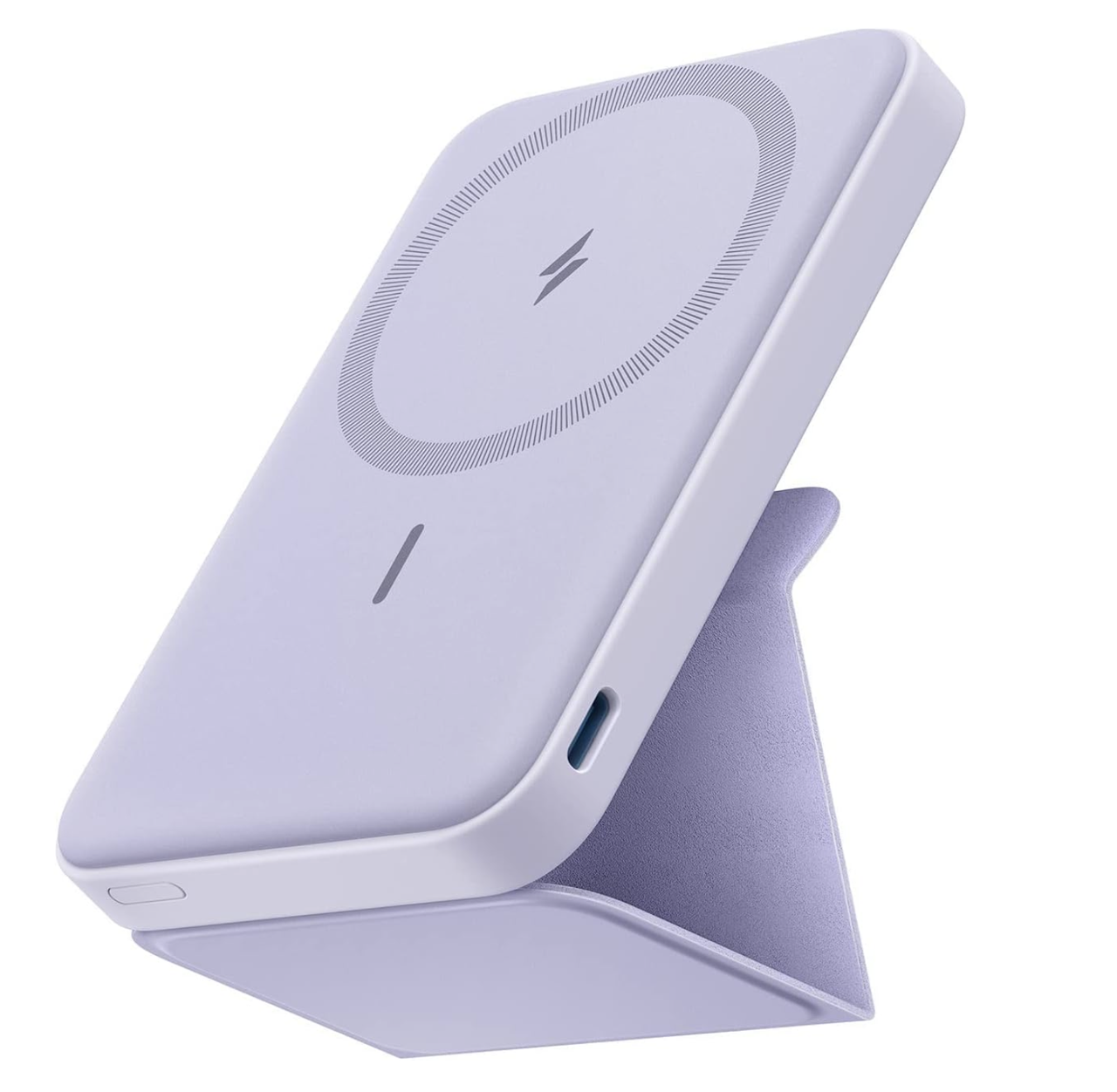 Батарея магнитная с подставкой Anker 622 Magnetic Magsafe iPhone 16/16 Pro/16 Pro Max iPhone 15/14/13/12 Series 5000 mAh Purple (2083974092) - фото 1