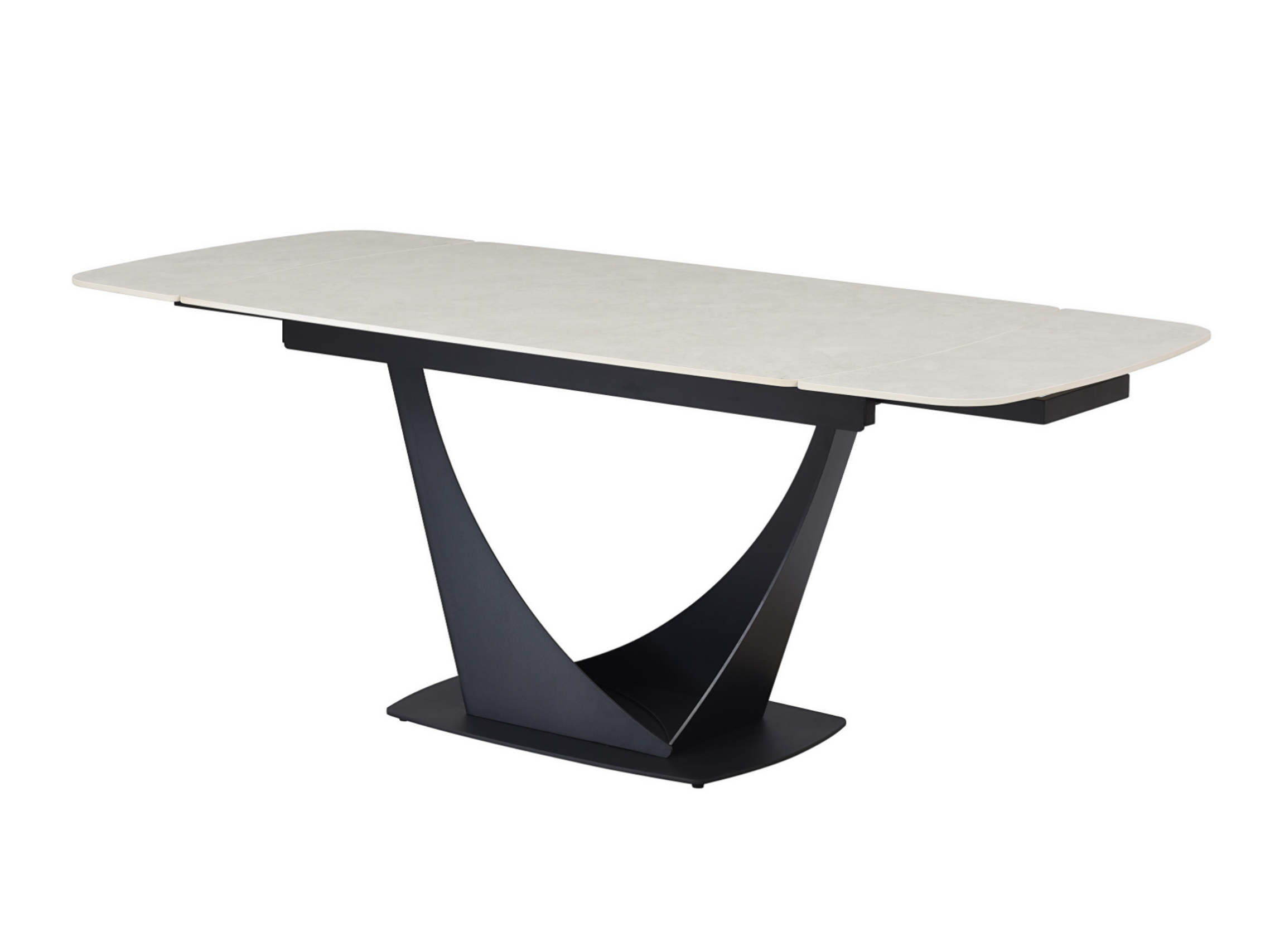 Стіл обідній розсувний Vetro Mebel Еліо 1400- 2000x900x760 мм Крема делікато/Чорний (TМL-990) - фото 3 Стіл обідній розсувний Vetro Mebel Еліо 1400- 2000x900x760 мм Крема делікато/Чорний (TМL-990) - фото 3