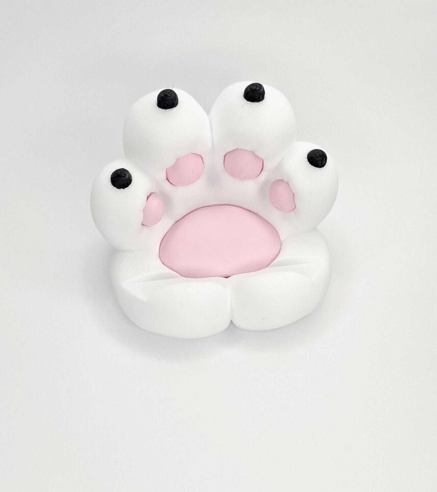 Тримач для телефону та планшету у формі котячої лапки SAM-2277W Білий