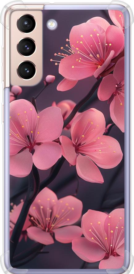 Чохол на Samsung Galaxy S21 Пурпурова сакура (6075sp-2114-42517)