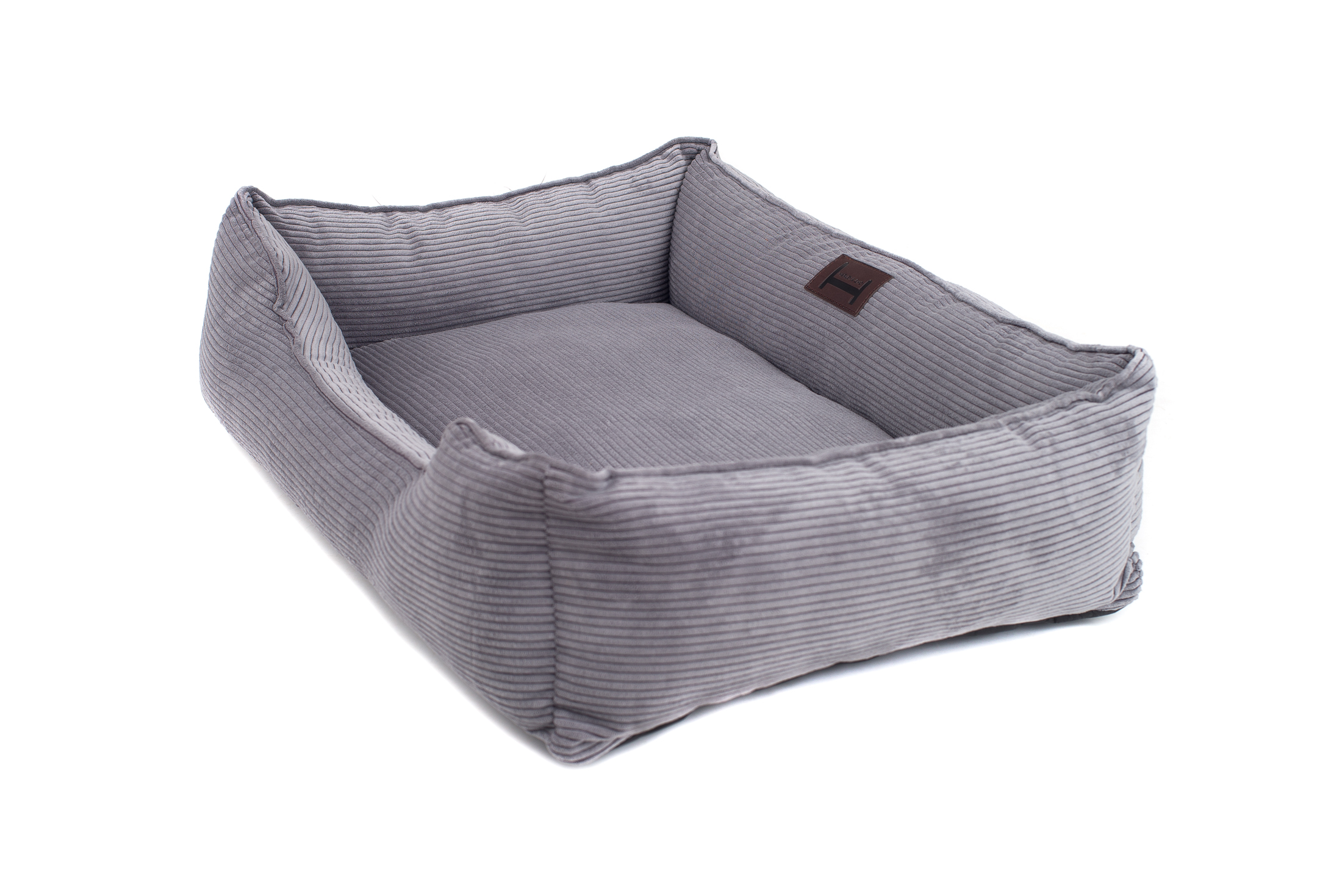 Лежак для тварин Harley and Cho Dreamer Velvet 90х60 см з бортами Gray (3100096) - фото 3