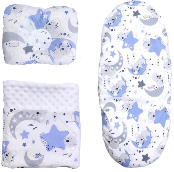 Набор в коляску RoyalBaby №15 Коала на луне с пледом 3в1 (142890)