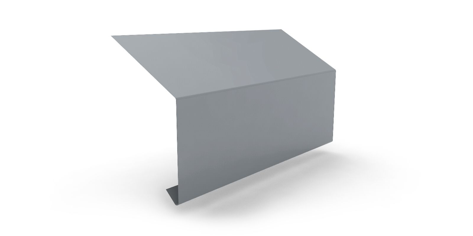 Карнизная планка широкая 2 м оцинковка - фото 1 Карнизная планка широкая 2 м оцинковка - фото 1