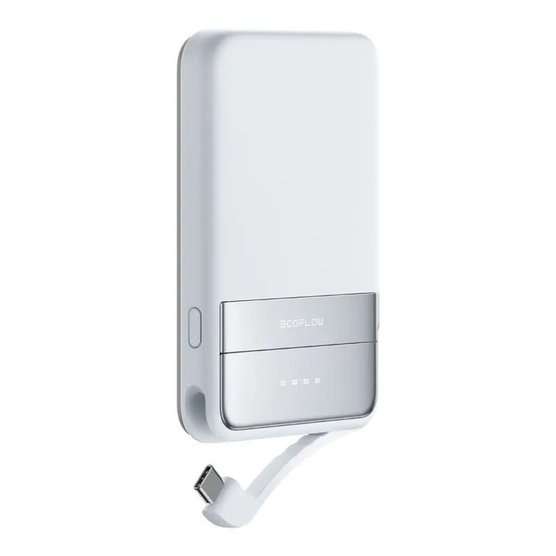 Павербанк EcoFlow RAPID Magnetic з бездротовою зарядкою Qi2 USB-C PD3.0 5000 мА/час Light Blue (c8bed669)