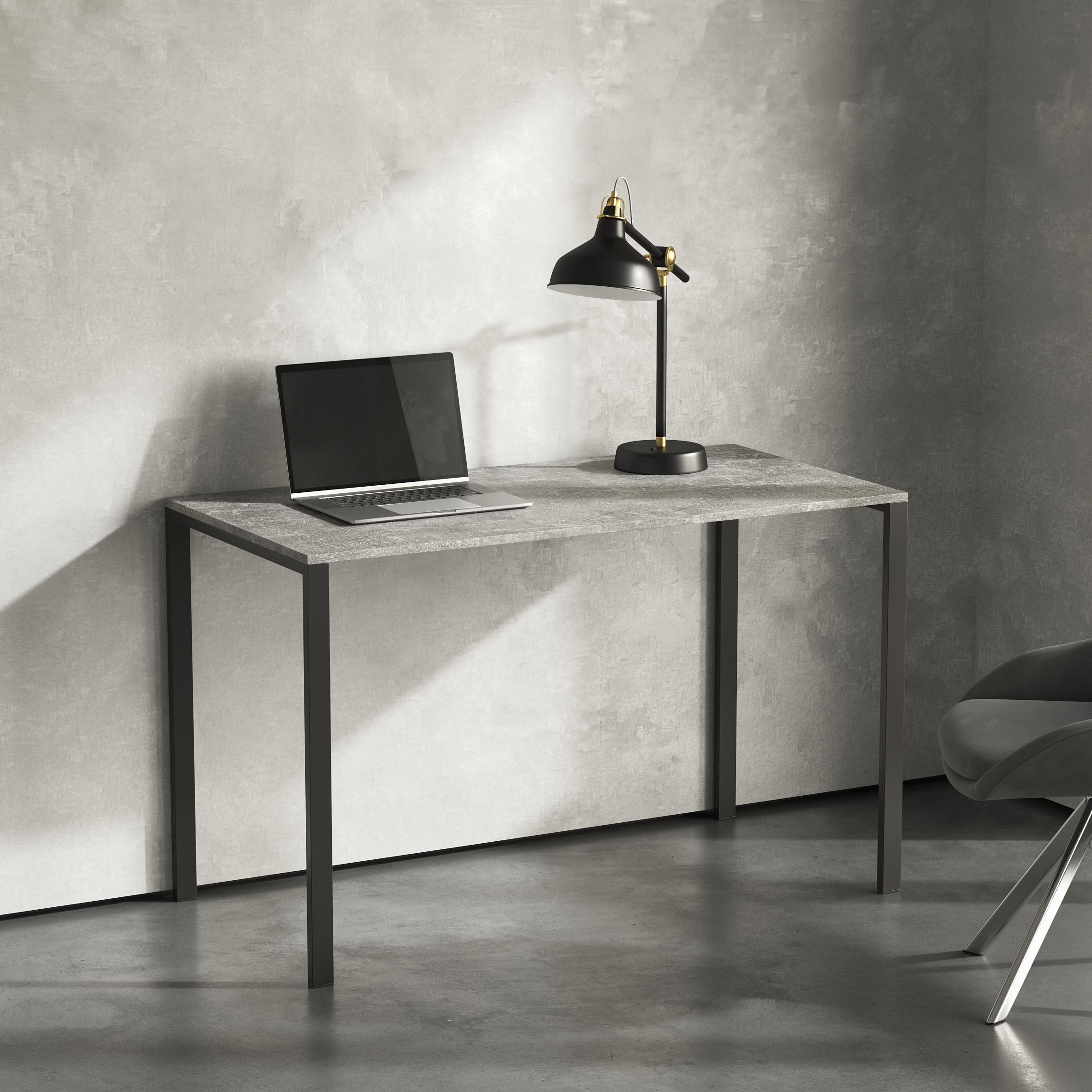 Стол письменный лофт Серия 3 1400х700х16 мм Бетон