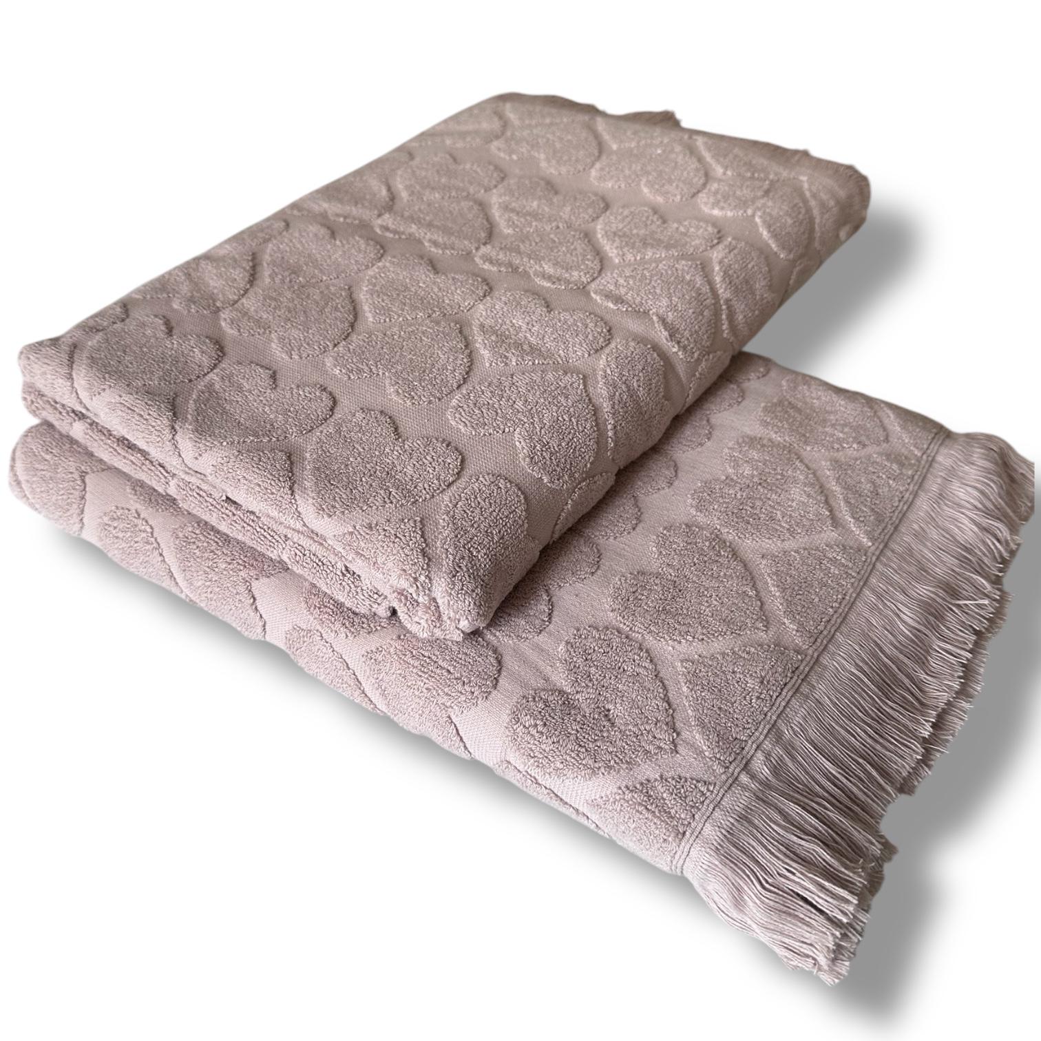 Полотенце махровое Malloory Home 70x140 см Пудровый (8901-2) - фото 2 Полотенце махровое Malloory Home 70x140 см Пудровый (8901-2) - фото 2