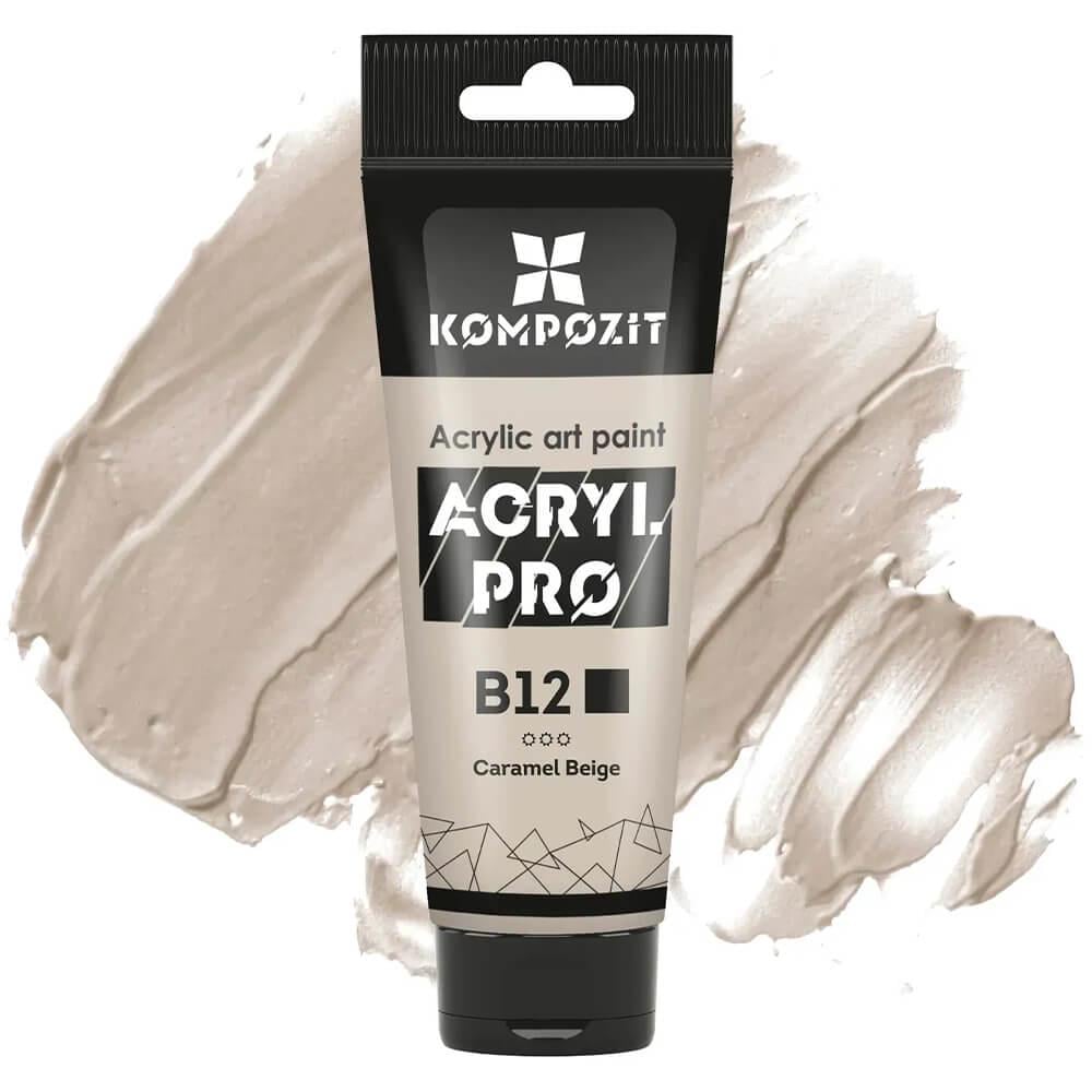 Акрилова фарба ART Kompozit B12 75 мл Карамельний бежевий (59B12) - фото 1 Акрилова фарба ART Kompozit B12 75 мл Карамельний бежевий (59B12) - фото 1