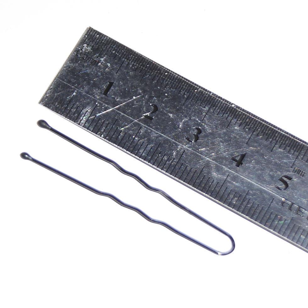 Заколки для волос ДенІС professional 45 мм волна 100 шт.Черный (1453070707) - фото 2